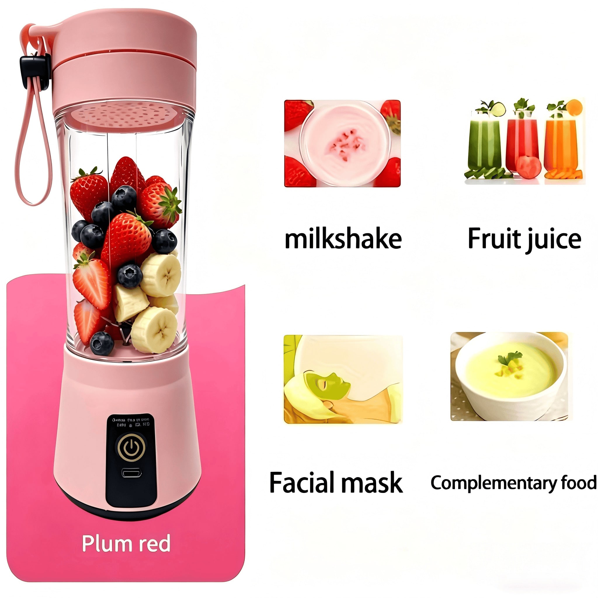 Portable Blender Usb Rechargeable - 1 Mini Home Portable Blender, Stainless