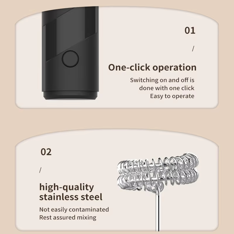 Handheld Milk Frother, Battery - đánh giá và giá Electric Milk Frother Handheld