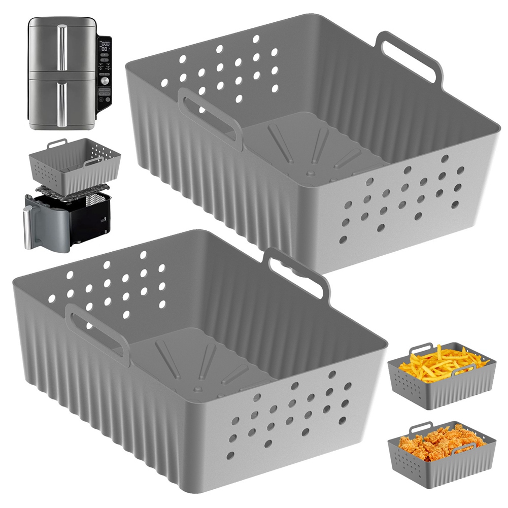 NEW HOT In Stock-2PCS Air Frye - đánh giá và giá Air Fryer Silicone Pot Liner