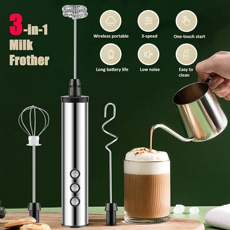 3in1 Electric Handheld Milk Fr - đánh giá và giá Electric Milk Frother Handheld