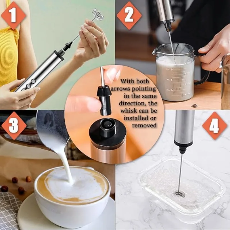 3in1 Electric Handheld Milk Fr - đánh giá và giá Electric Milk Frother Handheld
